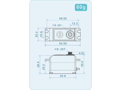 Theta Razor TH1 NFC HV Low-Profile Brushless Servo : TS-RTH1