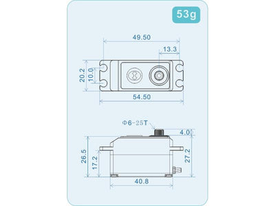 Theta Razor DT1 NFC HV Low-Profile Brushless Servo : TS-RDT1