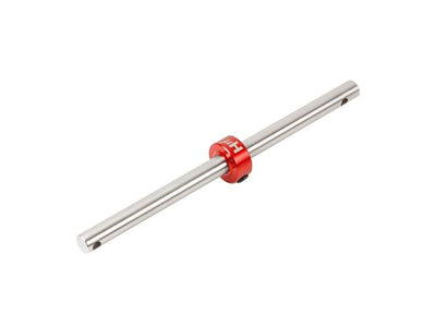 Precision CNC Titanium Main Shaft/Collar Set (RED) - BLADE INFUSION 180 : MH-I180166T