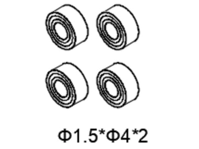 Sub-Arm Bearing Set - OMP M2 EVO : OSHM2335