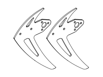 Vertical Stabiliser Set (White) - OMP M2 EVO : OSHM2328W