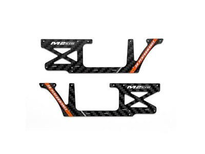 Fuselage Carbon Panel Set (Orange) - OMP M2 EVO : OSHM2326O
