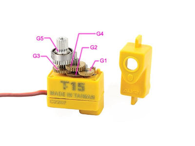 Align T15/T15T Servo Gear Set : HSP15007T
