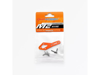 Tail Motor Reinforcement Plate Set (Orange) - OMP M2 EVO : OSHM2318O