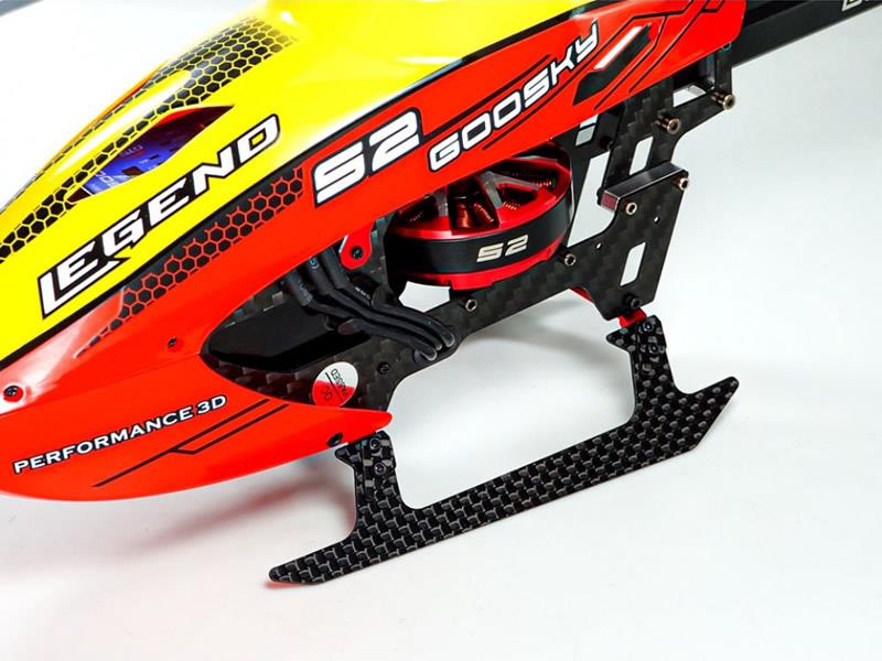 Low Profile Carbon Fibre Landing Gear "U" Style (RED) GOOSKY S2 MH