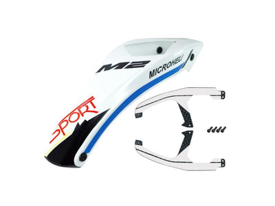 Airbrush Fiberglass King Cobra Canopy (White) - OMP Hobby M2 EVO : MH-M2EV080KCW