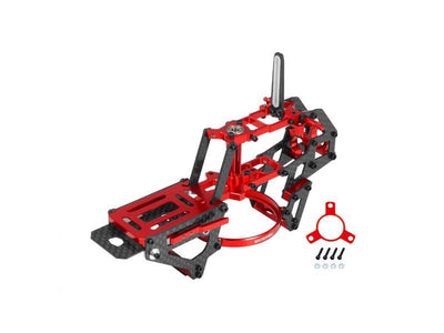 Aluminium/Carbon Fibre Main Frame (RED) - OMP Hobby M2 EVO : MH-M2EV105