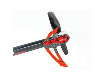 Adjustable Tail Motor Mount W/ Fin Set - OMP Hobby M2 V2/EXP/EVO : MH-M2EV025