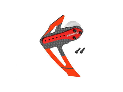 Adjustable Tail Motor Mount W/ Fin Set (Red) - OMP Hobby M2 V2/EXP/EVO : MH-M2EV125