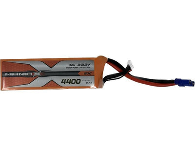 ManiaX 22.2v 4400mah 6S 80C Orange Pack : MX4400-6S-80