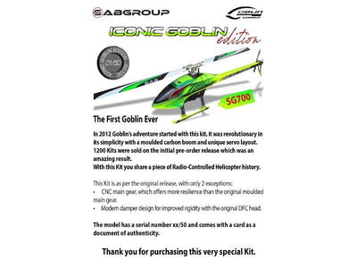SAB Goblin 700 Iconic Edition (Special Order) : SG700-23