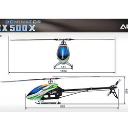 Align T-Rex 500X Dominator Configurable Combo : RH50E18XT-C