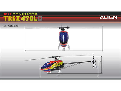 Align T-Rex 470LP Dominator Configurable Kit : RH47E03XT-C