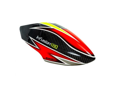 Airbrush Carbon Fibre Red Devil Canopy - Blade Infusion 180 : MH-I180100RD