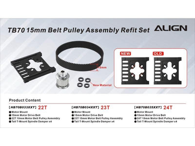 Align TB70 24T 15mm Belt Pulley Assembly Refit Set : HB70B035XXT