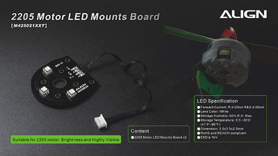 Align 2205 Motor LED Mounts Board (2) : M425021XXT