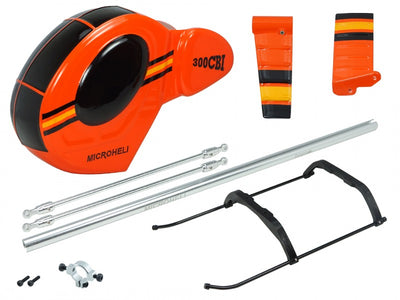 Airbrush Fiberglass Hughes 300 Scale /W Landing Gear (OR) - BLADE 230S/230S V2 : MH-23V2-SH32