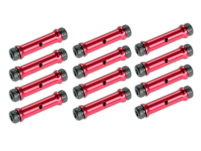Microheli Aluminum Spacer 2.0x3.2x126mm (RED) 350QX