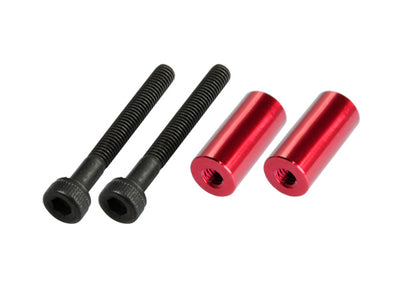 Microheli Aluminum Spacer 3.0x6.0x130mm RED 350QX