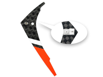 Carbon Fibre Vertical Fin Set (RED) - BLADE NCPX/NCPS/MSR S/Nano S2 (MH-NAS2164VF)