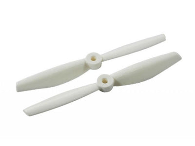 Microheli Plastic Propeller 5535 Bullnose CW/CCW (WHITE)