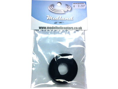 Hook and Loop Strap 10mm Wide (1 Metre) - Black