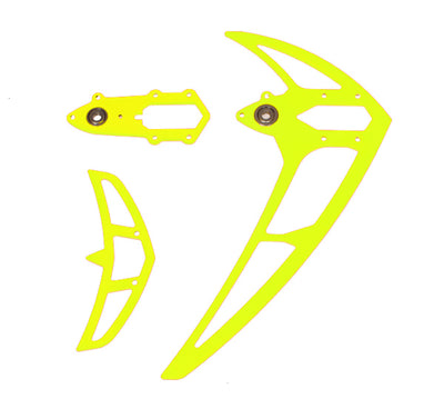 Mikado Fin Set Neon Yellow - LOGO 600