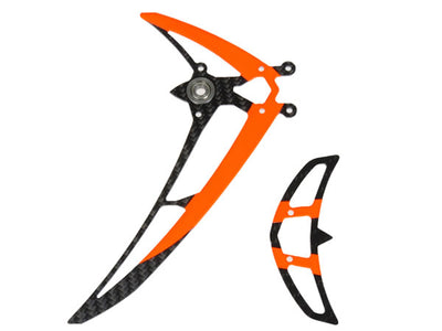 Fin Set LOGO 480 Black/Neon-Orange