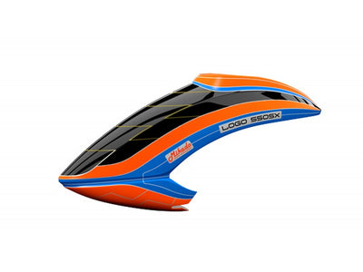 Canopy Mikado LOGO 550 SX V3 Neon-Orange/Blue