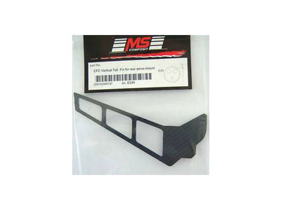 MS Composit CF Tail Fin for Rear Servo Mount - MS Hornet