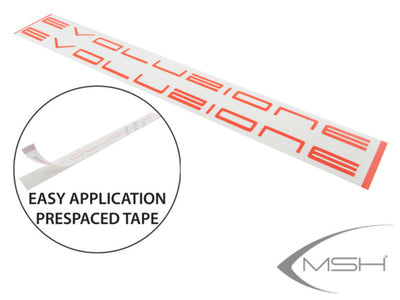 MSH Pre-spaced stickers EVO - Red