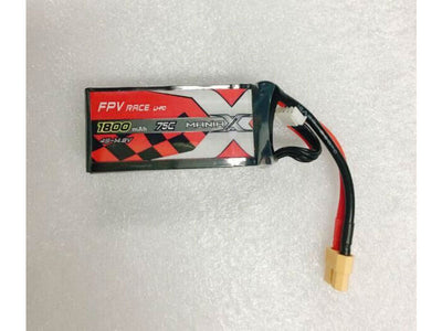 ManiaX FPV 14.8V 1800mAh 75C Lipo Battery : MX1800-4S-75