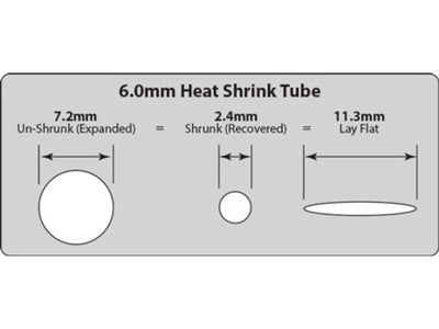 Heat Shrink (1m Red/1m Black) 6.0mm : LG-HS06