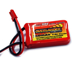 Overlander Extreme 350mah 7.4v 40C Blade 130X Lipo Battery