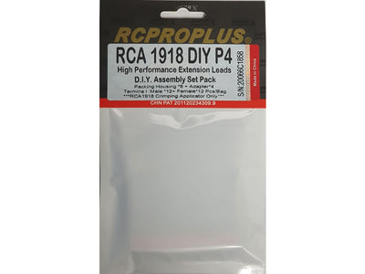 RCProPlus Servo Connector Set 8/4/12/12 : RCA1918DIYP4