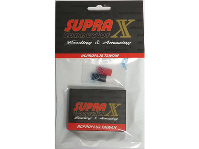 RCProPlus 4mm Car Connector with Plastic Housing Black/Red : REB4812RC4