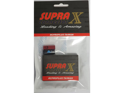 RCProPlus 5mm Car Connector with Alu Housing Black/Red : REB5812RC5AL