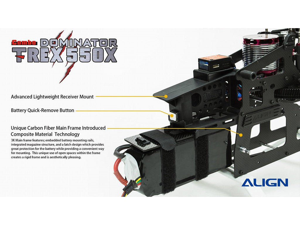Align 55 Engine Align T-Rex 550X Combo : RH55E19XT - Midland Helicopters