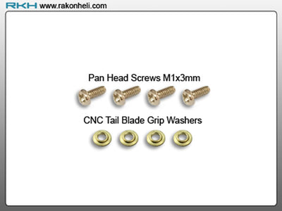 Rakonheli CNC Tail Blade Grip Washer Set - Blade 130X