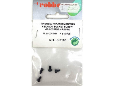 SOCKET HEAD CAP SCREW M2.5 x 4 (4)