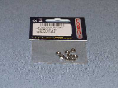 SS Nuts M2.5 Pk8 : SCR02/M2-5