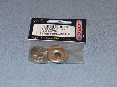 SS Washer (form A) M8 Pk10 : SCR05/M8
