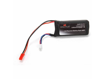 7.4V 1300mAh 2S 5C LiPo Rx Pack w/JST Connector
