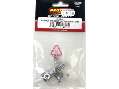 ALUMINIUM MAIN ROTOR YOKE SET ZOOM 450 EP/GP