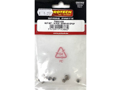 NUT SET (10 PCS) ZOOM 450 EP/GP